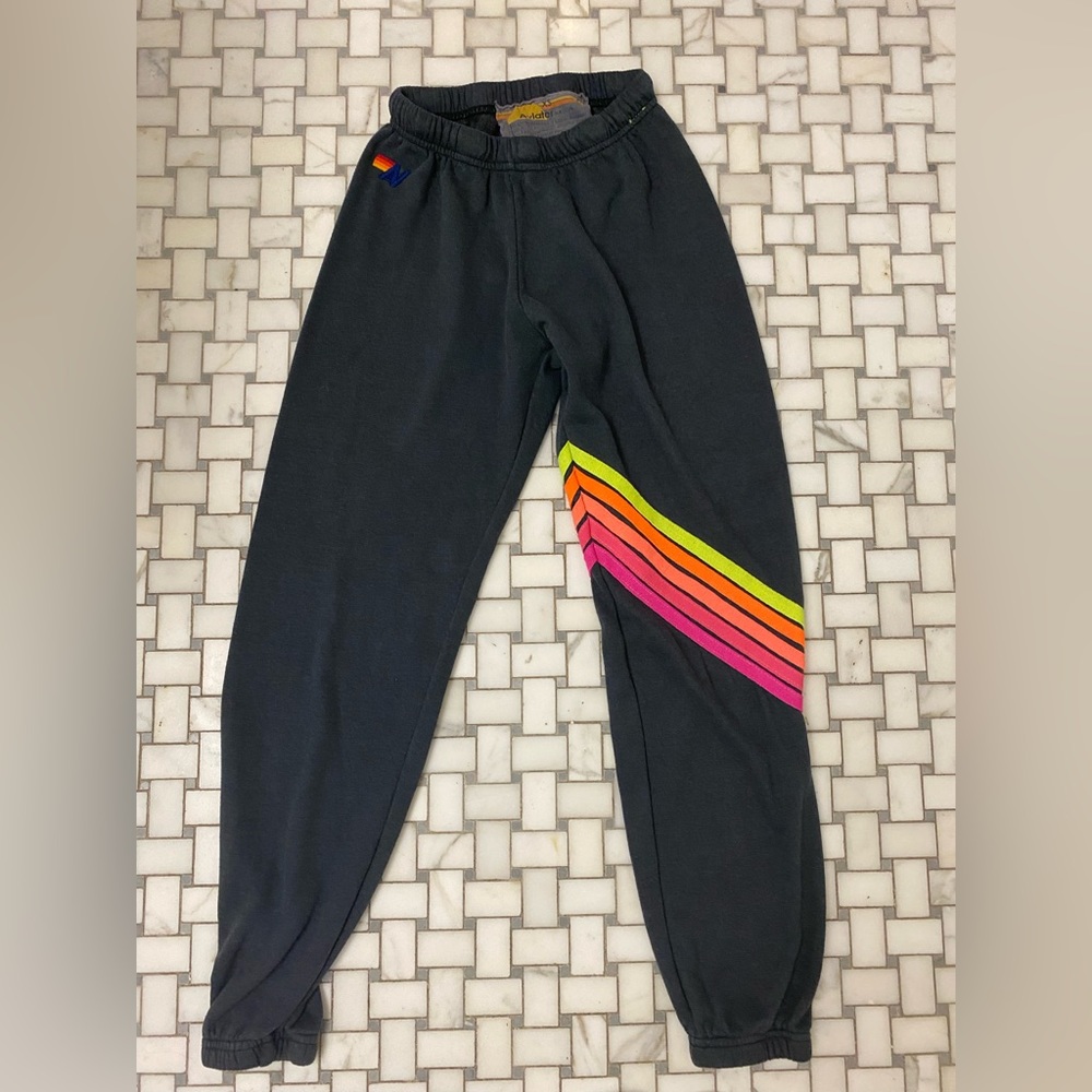 Aviator Nation chevron stripe sweatpants